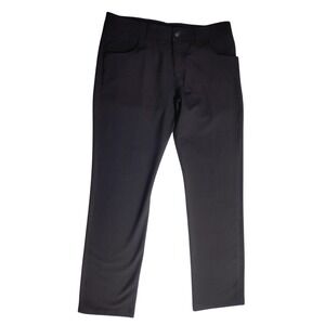 Alberto Ceramica Modern Fit Mens Black 5-Pocket Trousers Pants W33 L32 181/2077